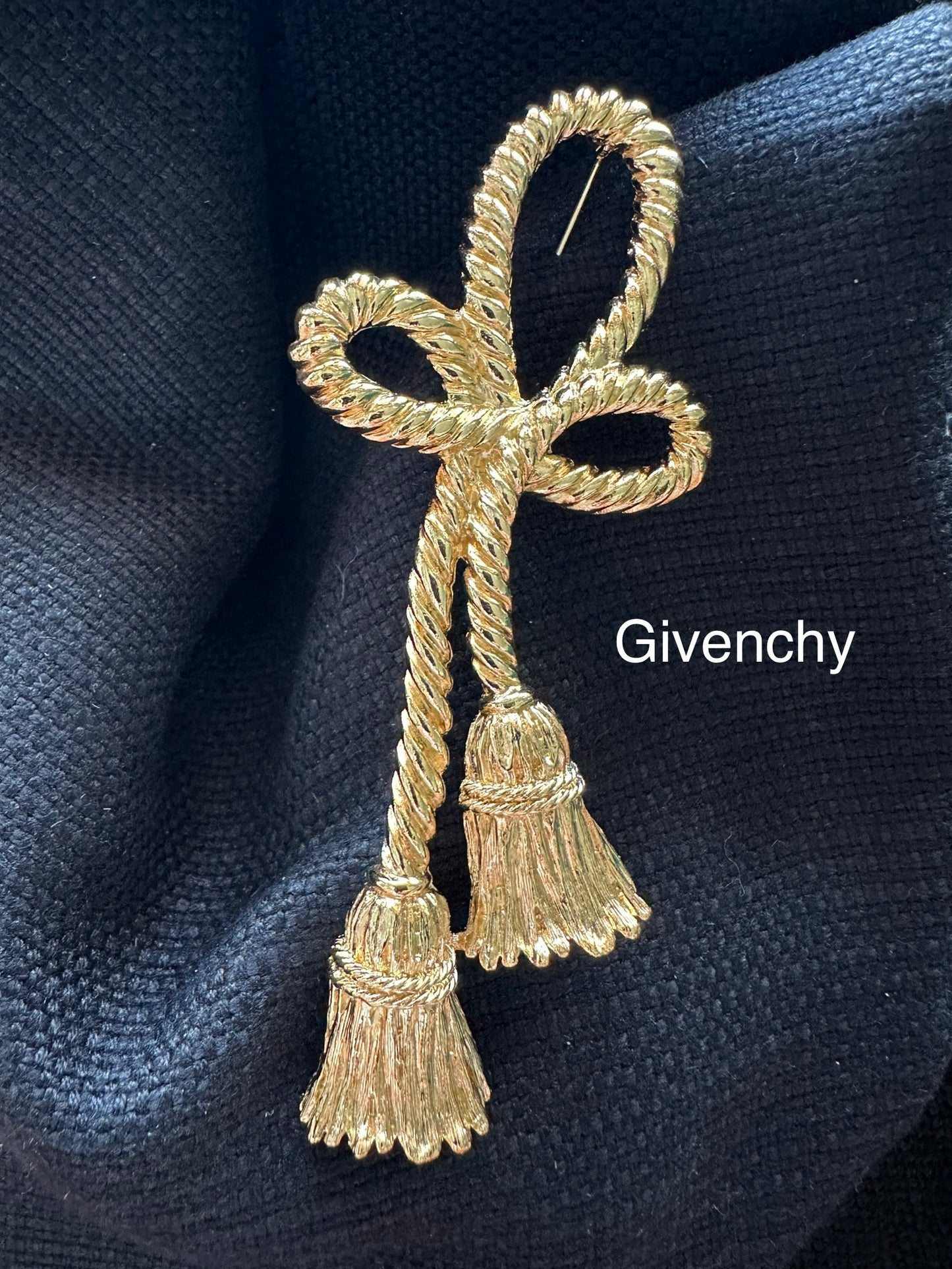 Vintage Givenchy Twist Rope Brooch